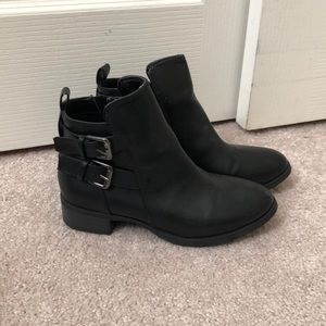 Black ankle booties